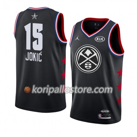 Denver Nuggets Nikola Jokic 15 2019 All Star Jordan Brand Musta Miesten Pelipaidat Swingman 